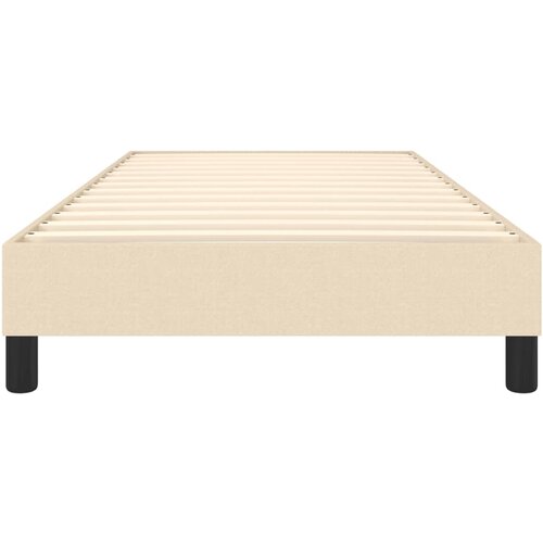 Okvir za krevet s oprugom krem 90x190cm od tkanine Slike