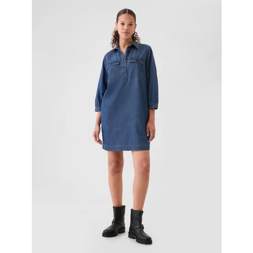 GAP Denim mini dress UltraSoft Utility - Women's