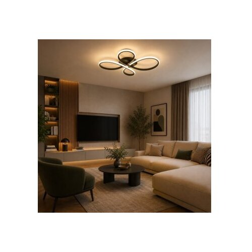 HOME LIGHT solea 163 cct led plafonjera crna Cene