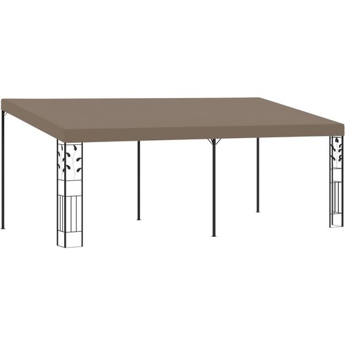vidaXL Paviljon za namestitev na steno 6x3x2,5 m taupe Cene