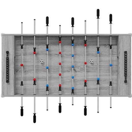  Fuzbal Stol Siva Sonoma 125 x 60 5 x 80 cm Konstruirano drvo Slike