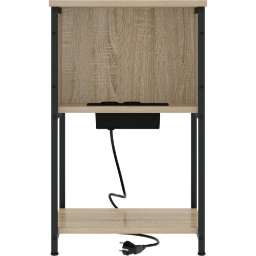 VidaXL Noćni ormar sonoma hrast 38 x 31 x 61 cm Konstruirano drvo Slike