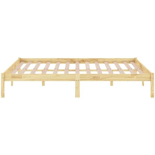 VidaXL Okvir za krevet od masivne borovine 135 x 190 cm UK bračni Slike
