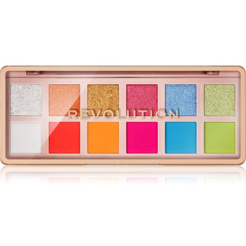 Makeup Revolution The Icon Palette paleta senčil za oči odtenek The Vibrant Icon Brights Palette 12x0.7 g Cene
