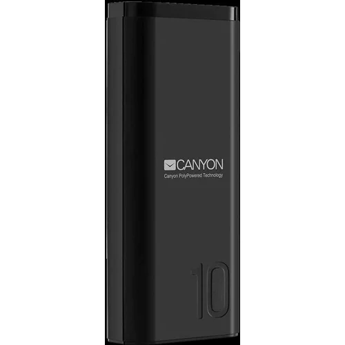 Canyon PB-103 Power bank 10000mAh Li-poly battery Input 5V/2A Output 5V/2.1A with Smart IC Black