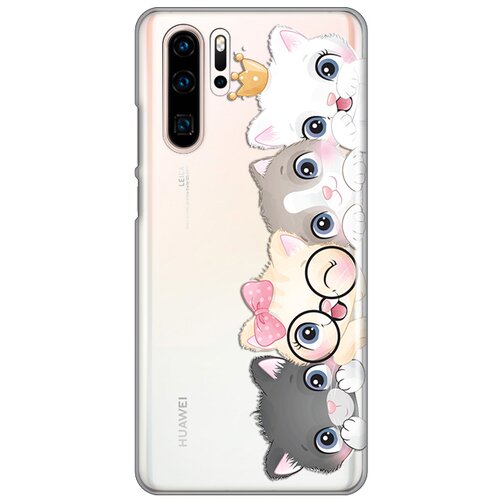 maska silikonska print skin za huawei P30 pro cats Slike