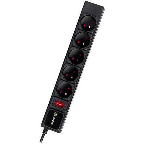 Tracer Produzni kabl 3m 5 uticnica sa prenaponskom zastitom i prekidacem crni TRALIS46844 Cene