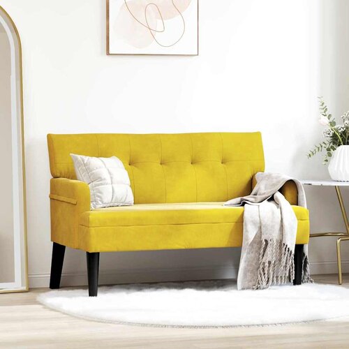 Chesterfield klupa Žuta 112 x 65,5 x 75 cm Bar&scaron;un Cijene