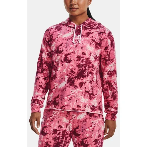 Under Armour Rival Terry Print Hoodie Pulover Roza