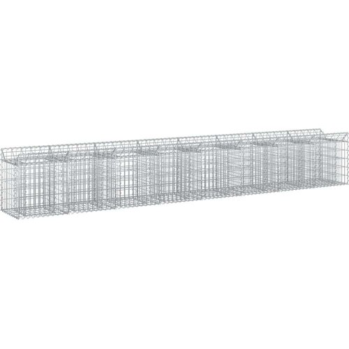  Gabionska dvignjena postelja 2 pcs Srebrna, (5000218598) Cene