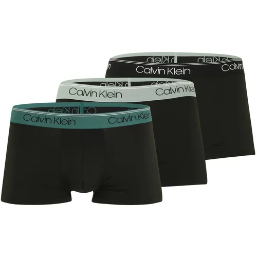 Calvin Klein Underwear Boksarice meta / temno zelena / črna / bela