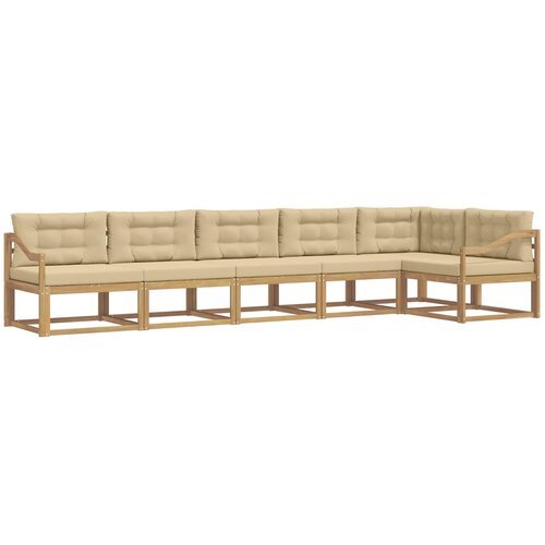 vidaXL Zunanja garnitura za sedenje 4 pcs Bela in bež Poliester, (5000281003) Cene