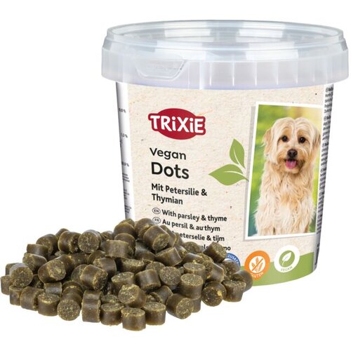 Trixie Pribolj&amp;scaron;ek Vegan Soft Snack Dots s peter&amp;scaron;iljem in timijanom 200 g Slike
