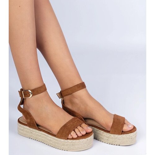 D/CEO marka niezdefiniowana Brown espadrille sandals on a platform Kalesio Cijene