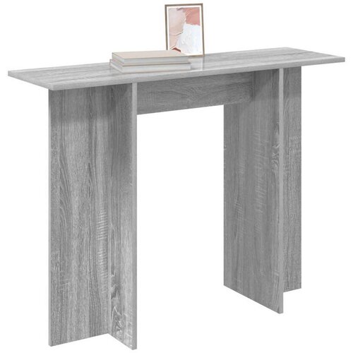  Konzolna miza Siva Sonoma 100 x 30 x 75 cm Inženirski les, (5000286100) Cene