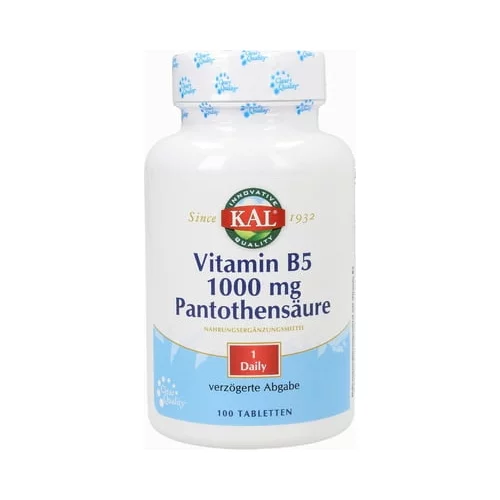 KAL vitamin B5 - 1000 mg Pantotenske kisline