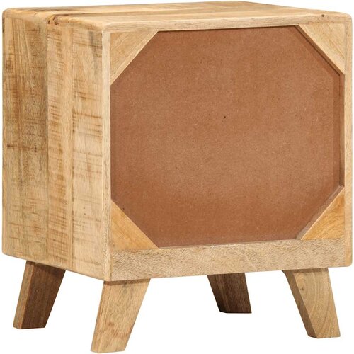  Noćni ormarić 2 kom 40x32x46 cm puno drvo grubo mango Smeđa Slike