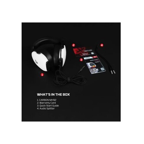 Fantech slu&amp;scaron;alice gaming MH92 carbon white Slike