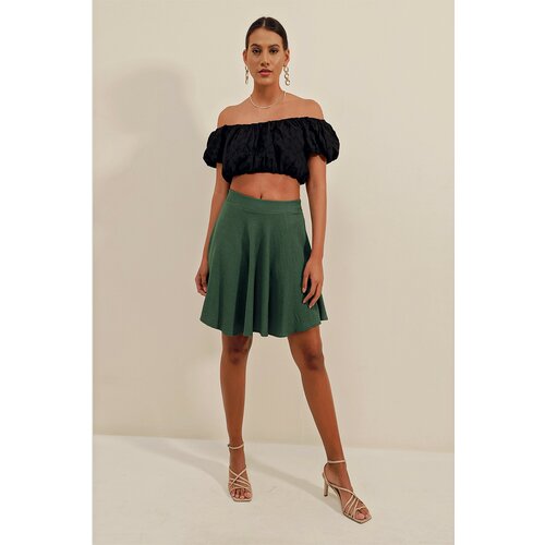 Bigdart Skirt - Green - Mini Cene