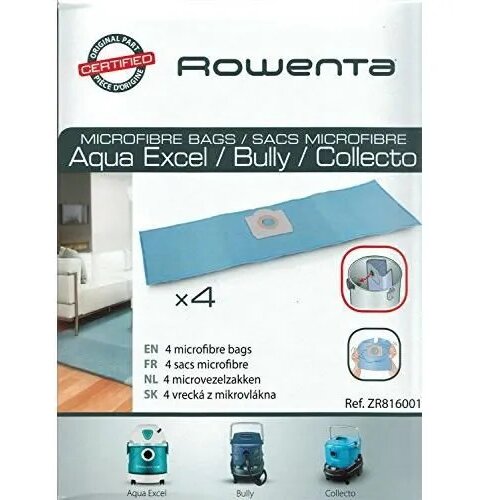 Rowenta Vakuumske vrečke ZR816001 mikrovlakna 19l 4 pak, (5000543267) Slike