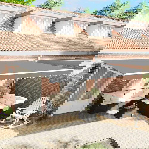 Nadstrešnica Ručna Bijelo 4 5 × 3 5 m Metal Cijene