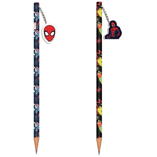 Luna olovka s grafitom i gumicom s motivom spider-mana, dvije različite varijante, 1 komad Cijene