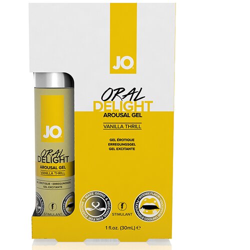 System Jo Stimulacijski gel Oral Delight - Vanilla Thrill, 30 ml Slike