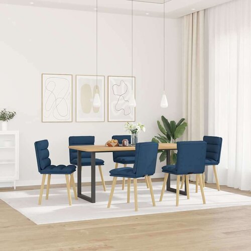  Jedilni stoli 6 kosov modro blago, (21822420) Slike