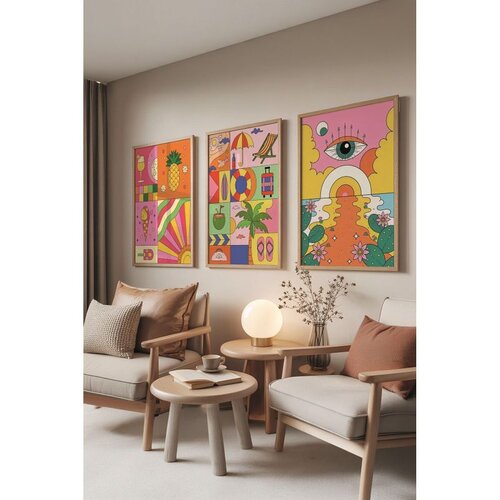 WALLXPERT Č-300839 - 5070 višenamenski dekorativni set slika (3 komada) Cene