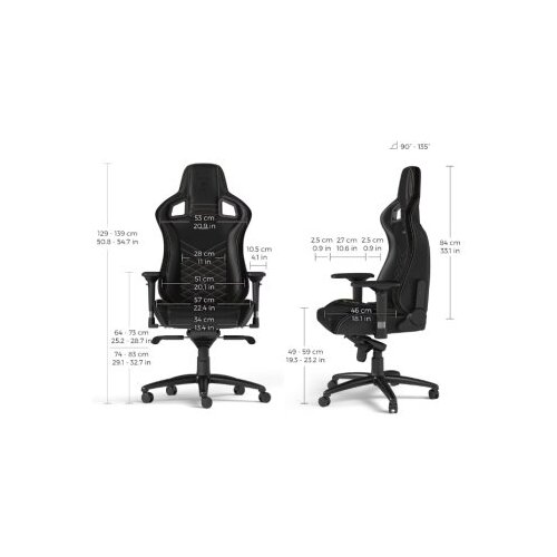 NOBLECHAIRS epic gaming stolica crno-zlatna Slike