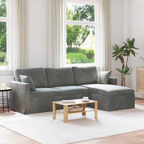 SOFA Tamno siva 228 x 134 x 80 cm Bar&amp;scaron;un Slike