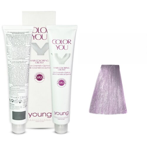 YOUNG Farba za kosu No 9.12T Very light blond irisee ash, 100ml Cene