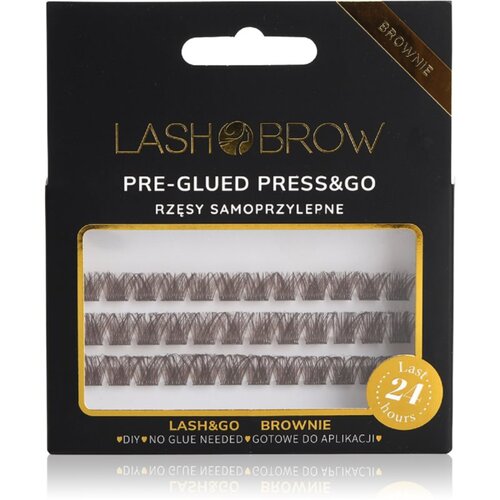 Lash Brow Press&amp;amp;Go Self-Adhesive Eyelashes samoljepljivi čuperci trepavica Party Fever Brownie 1 kom Slike