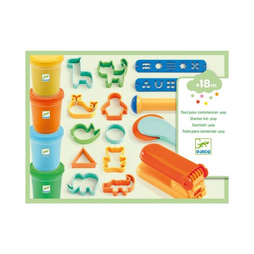 Djeco Igrivi plastelin &amp;ndash; začetni set &amp;ndash; zelen Slike