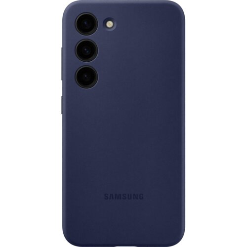 Samsung original silikonski ovitek EF-PS916TNE za Galaxy S23 Plus 5G - moder Slike