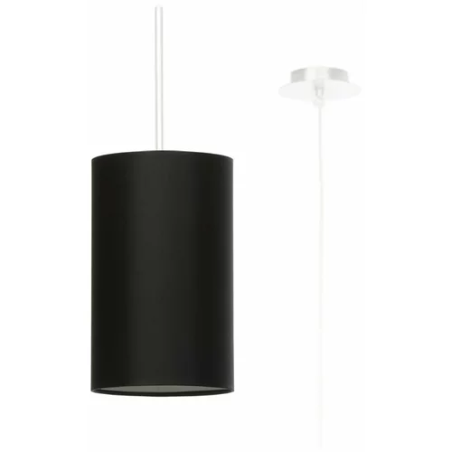 Nice Lamps Crna viseća svjetiljka s tekstilnim sjenilom ø 15 cm Volta –