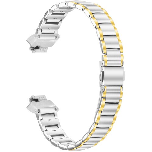 INF Združljiv s Fitbit Inspire/Inspire HR/Inspire 2 kovinski pa&scaron;ček iz nerjavečega jekla silver+gold, (5000116474) Cene