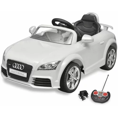 RS dječji Autić Audi TT s Daljinskim Upravljanjem Bijeli