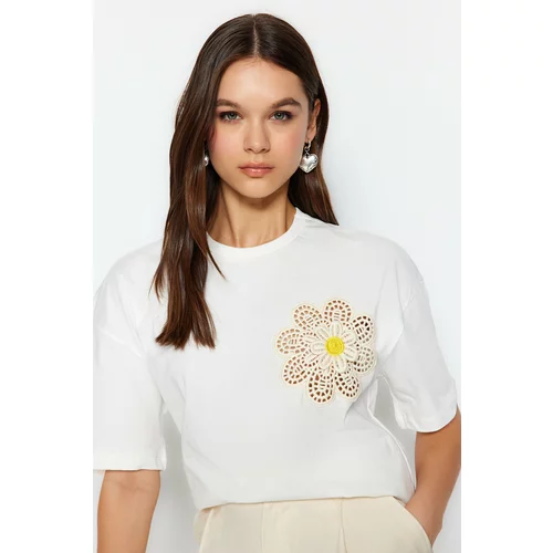 Trendyol T-Shirt - White - Relaxed fit