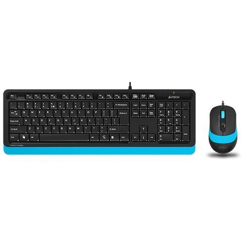A4Tech F1010 fstyler usb us plava tastatura + usb plavi miš Cene