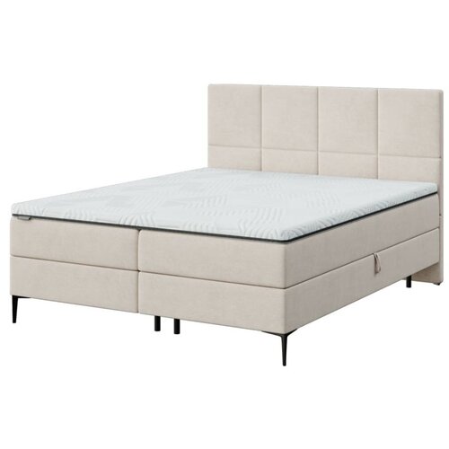 MESONICA Bež boxspring postelja s prostorom za shranjevanje 160x200 cm Bufo – Cene
