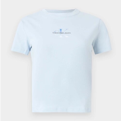 Calvin Klein Jeans Majice s kratkimi rokavi Camisetas Mujer Modèle Lv047f841g Modra Cene