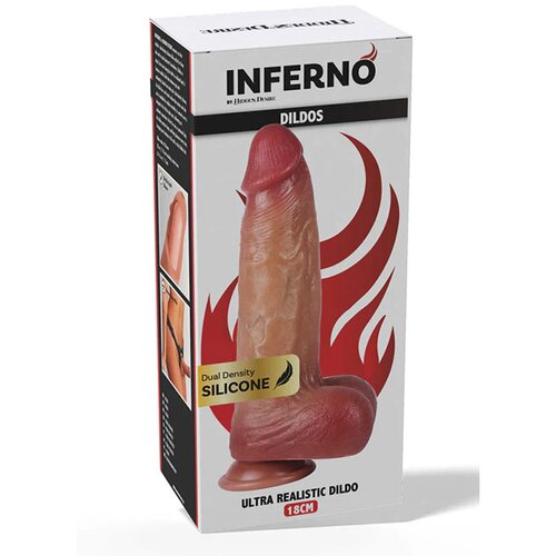 Inferno ultra realističen silikonski dildo (R20752) Slike