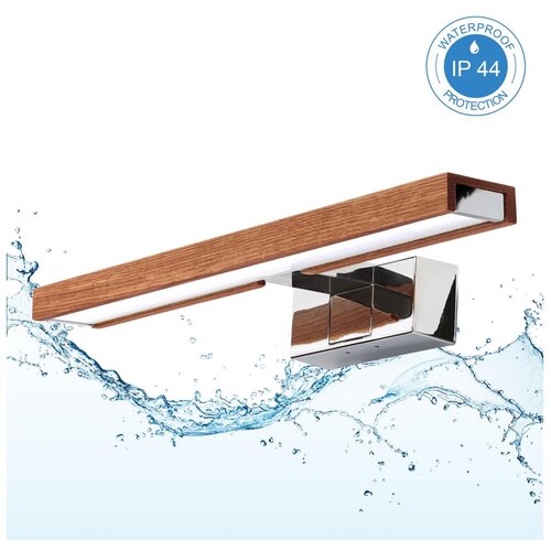  Brilagi-LED Kupaonsko osvetljenje za ogledalo WOODY MIRROR 3u1 LED/8W/230V IP44 hrom/hrast-tre&amp;scaron;nja Slike