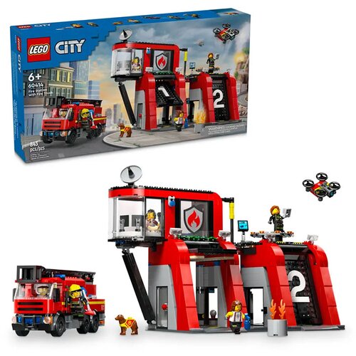 Lego city 60414 vatrogasna stanica s vatrogasnim vozilom Slike