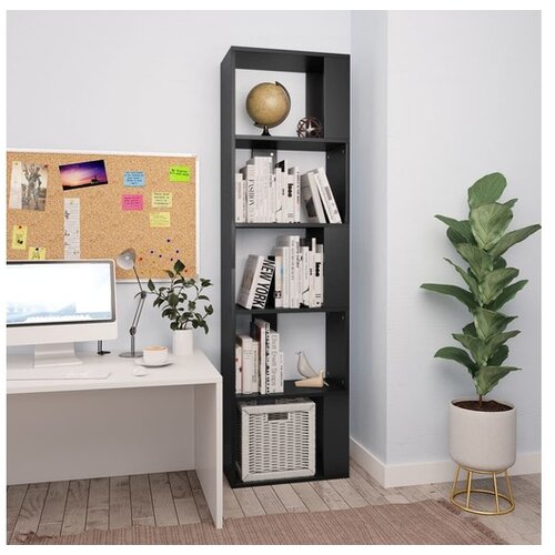  za knjige / sobna pregrada crni 45x24x96 cm iverica Cijene