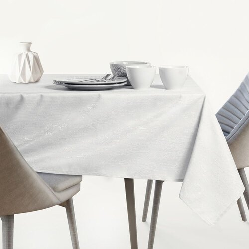 AmeliaHome Ovalni stolnjak Vesta 150x260 cm, bijela Slike
