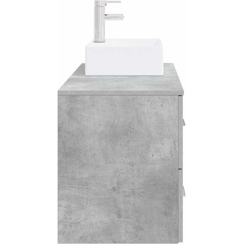  Set namje&amp;scaron;taja za kupaonicu 2 kom. Betonska siva 49,5 x 41 x 79,5 cm Slike