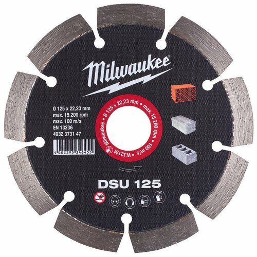 Milwaukee dijamantski rezni disk DSU125 Slike