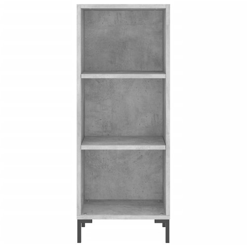  Visoka komoda siva betona 34,5x34x180 cm od konstruiranog drva Slike